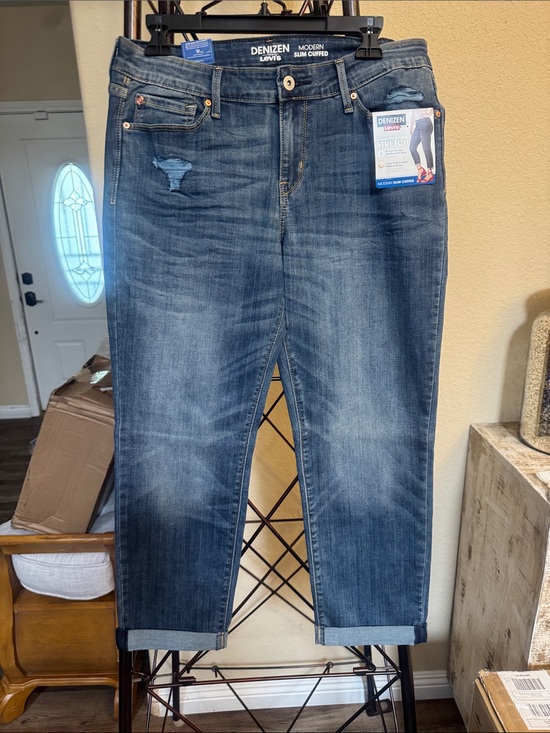 Levi's Denim - Levi's Denizen Women’s  Slim Curved Blue Stretch Jeans